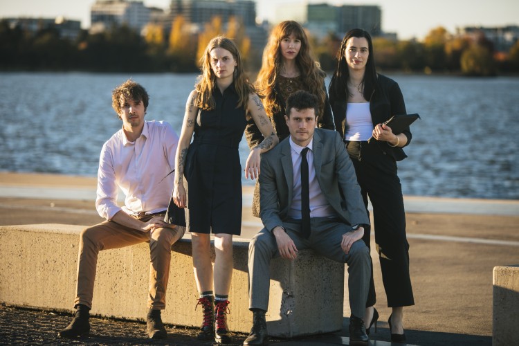 Farm Transparency Project (FTP) team members outside the High Court, Canberra, May 2026.<br />Credit: Kate Luke Photography