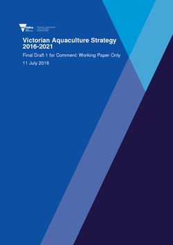 Victorian Aquaculture Strategy for consultation