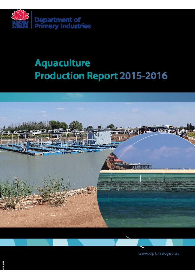 NSW Aquaculture Production Report 2015-2016