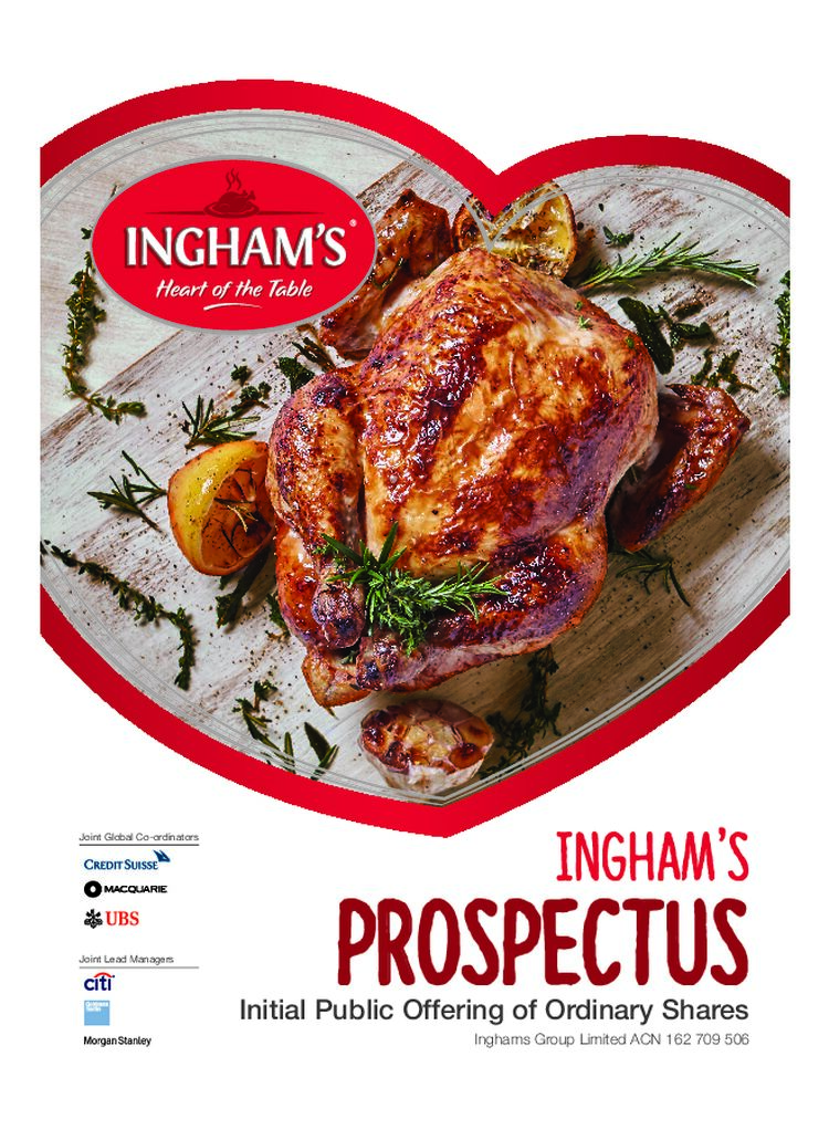 Inghams Prospectus - Initial Public Offering of Ordinary Shares