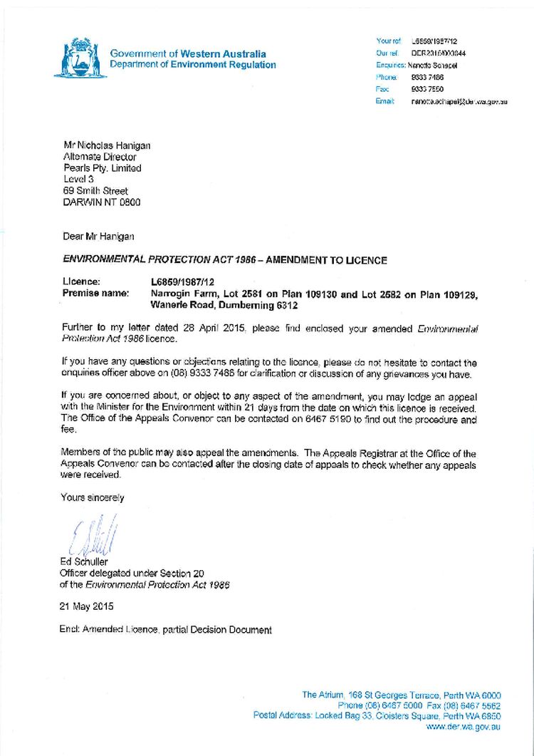 Narrogin Piggery Licence