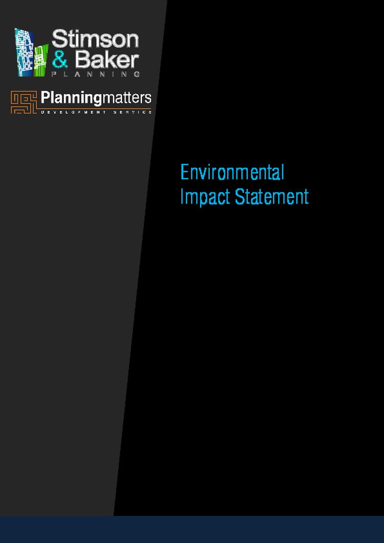 Environmental Impact Statement - Livestock Intensive Industry (Poultry Production Facility) Warburn Farm 1 Cunningham Road, Warb