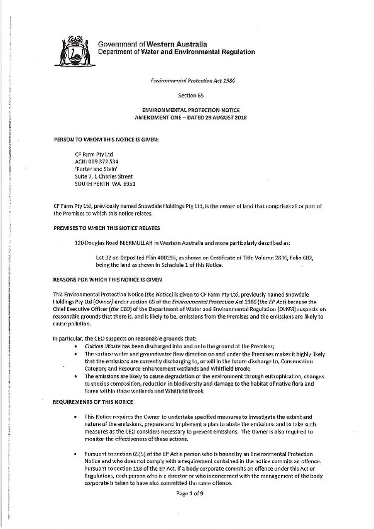 Illegally Buried Chicken Waste