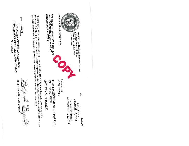 03.12.24 FOOD Permit from Woodbridge health and human services exp 12 31 24 fee of $900