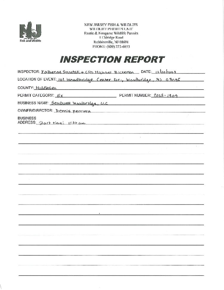 SQ F&W Inspection 12-20-23