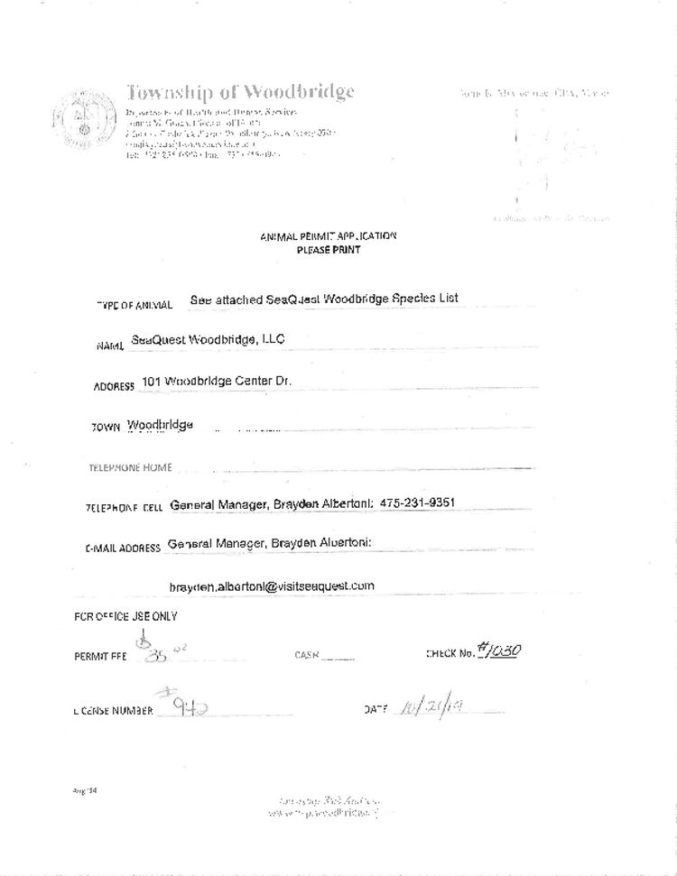Woodbridge Health - Farm Animals Application with Species List - exp 2019.12.31