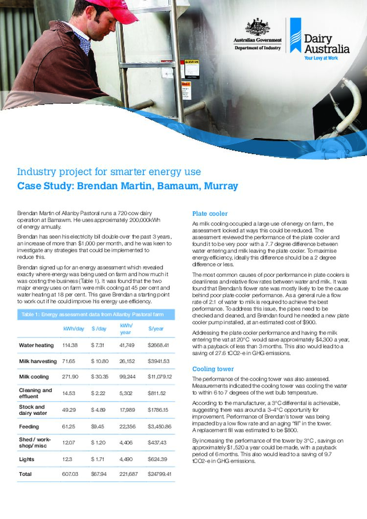 Case Study - Brendan Martin, Bamaum, Murray