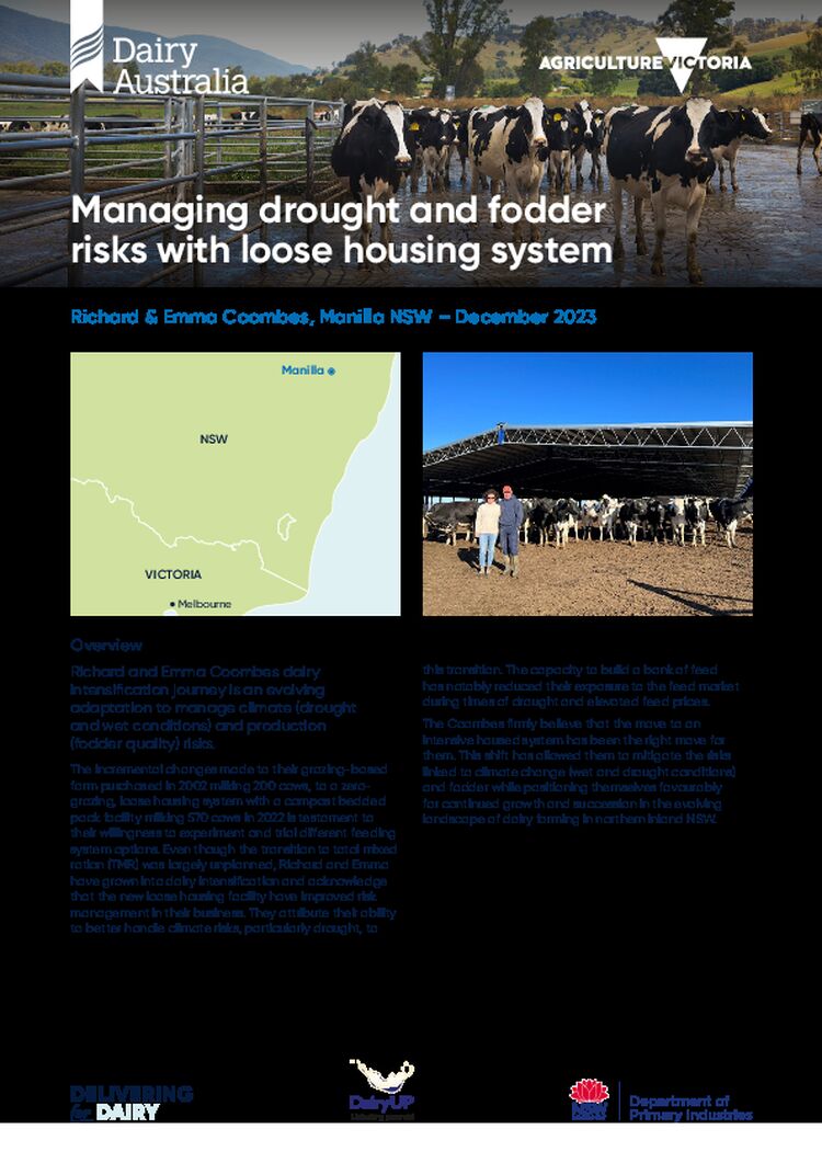 Dairy Economic Case Study Coombes Manilla NSW 2023