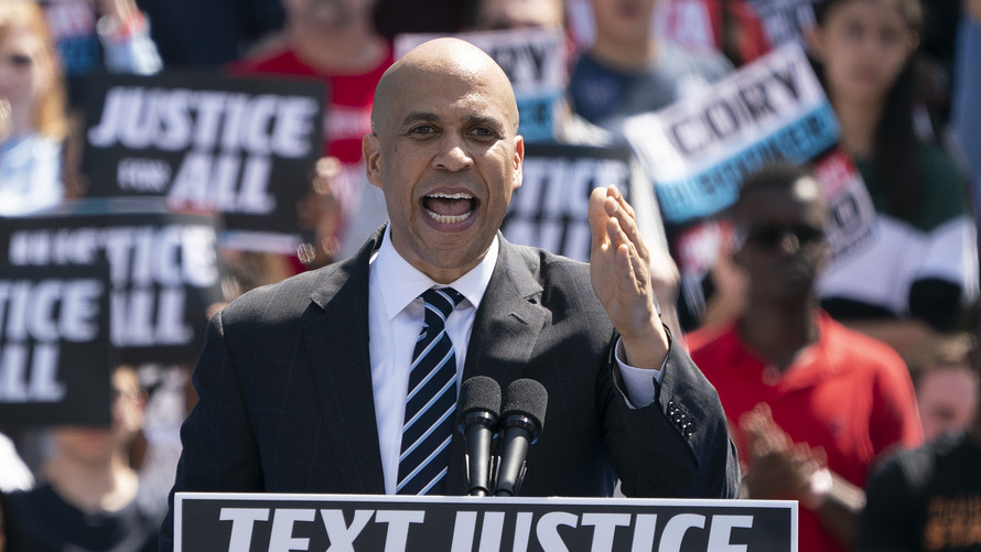 Cory Booker intersectional vegan politican senator