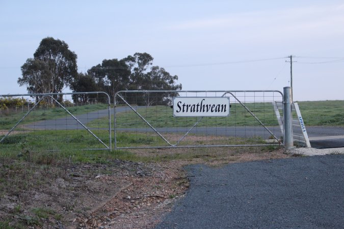 Sign at front of property