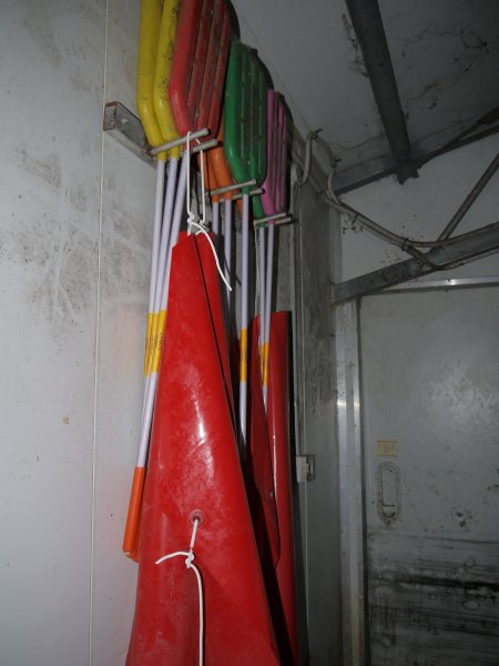 Paddles used for smacking pigs