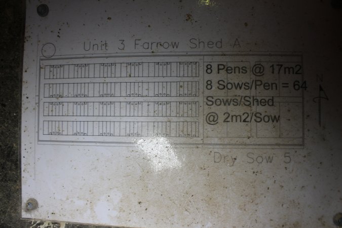 Farrowing shed map