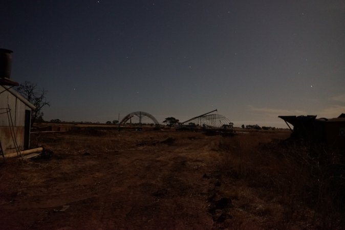 New eco sheds under construction