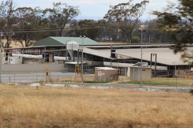 Corowa Slaughterhouse from public road, daytime