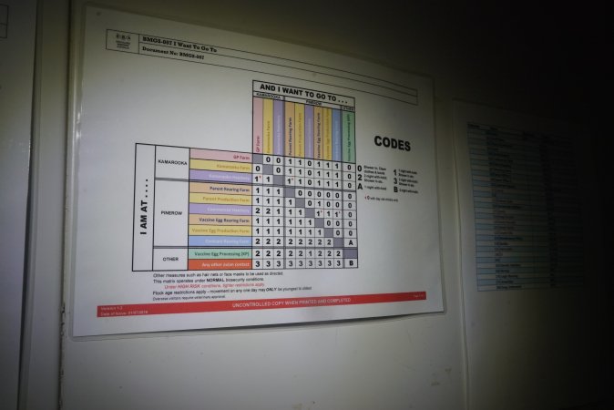 Biosecurity protocol diagram