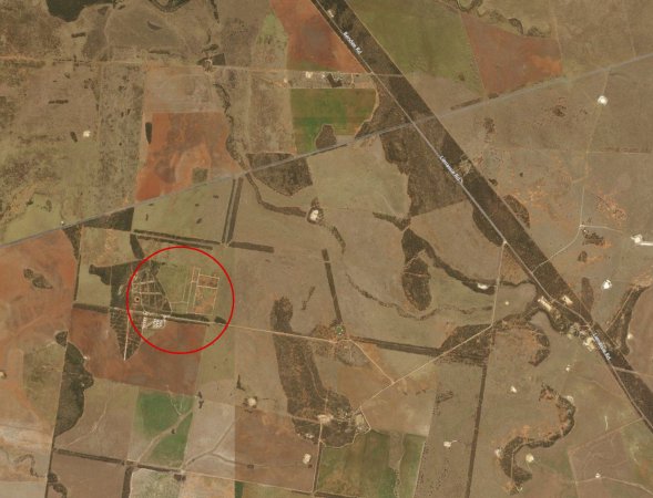 Bing map imagery of Gooralie Free Range Pork