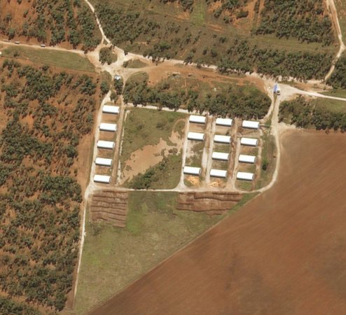 Bing map imagery of Gooralie Free Range Pork