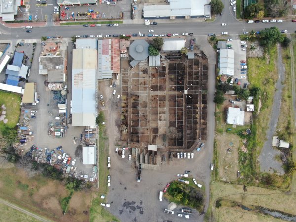 Drone flyover of horse sales