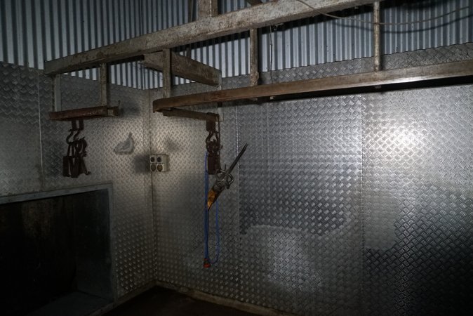 Inside killroom at knackery