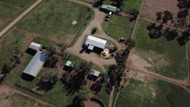 Drone flyover of Sefton Park Stud