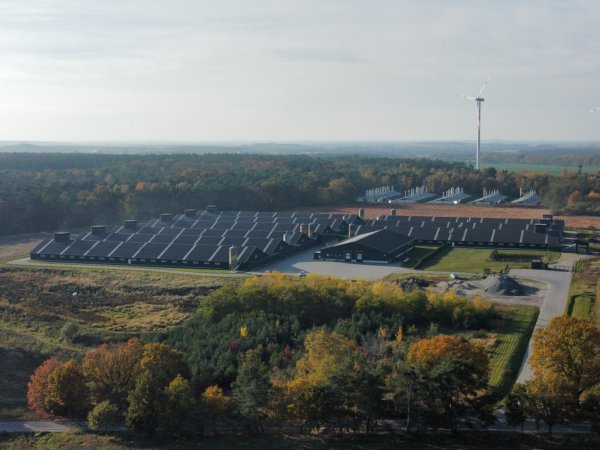 Drone fly-over egg farms Germany