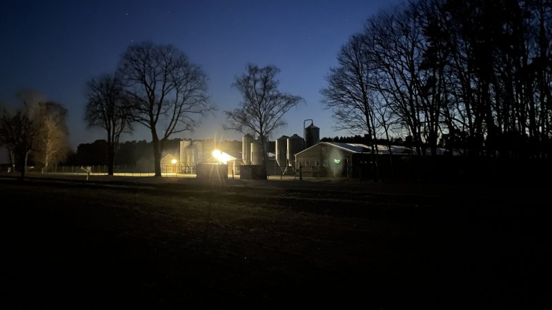 Poultry farm at night Brandenburg