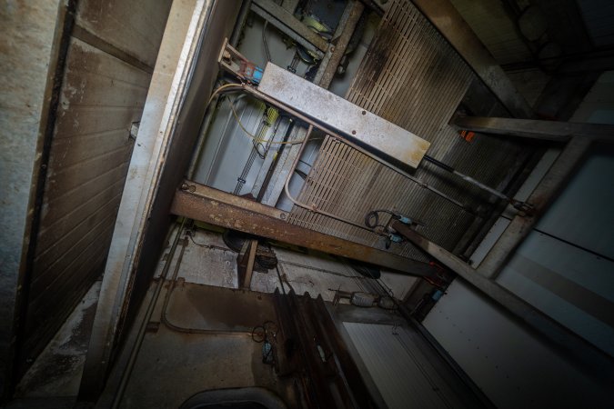 Maintenance ceiling inside gas chamber