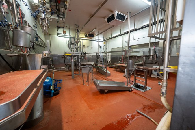 Cattle processing room