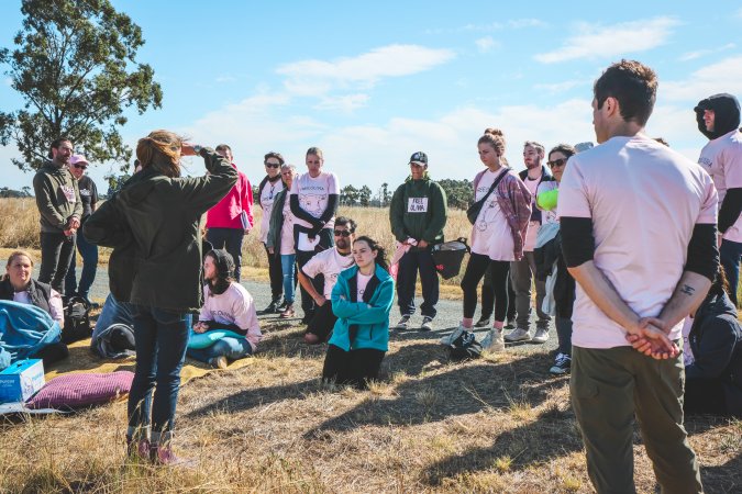 Animal activists asking for the release of Olivia (sow 8416) at Midland Bacon in Victoria