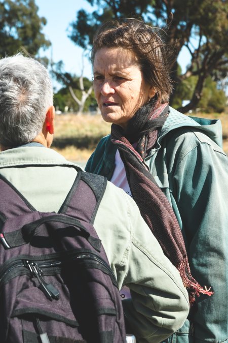 Animal activists asking for the release of Olivia (sow 8416) at Midland Bacon in Victoria