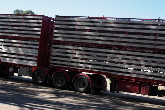 Transport Truck outside of Benalla