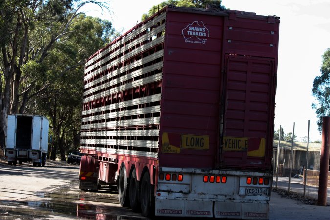 Transport Truck outside of Benalla