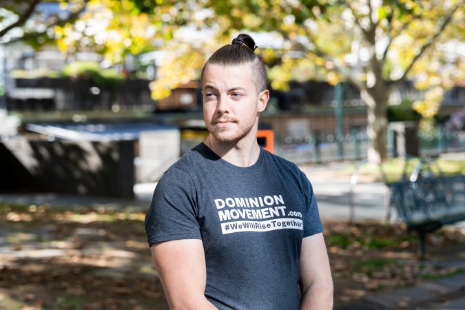 Animal rights activists at Dominion Outreach Melbourne