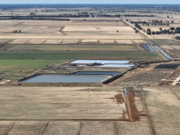 Drone flyover of piggery