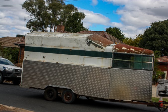 Trailer outside of Queanbeyan Rodeo