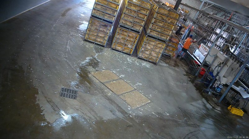 Crates and shackle line