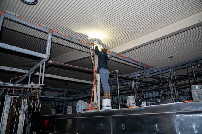 Investigator looks for places to install cameras