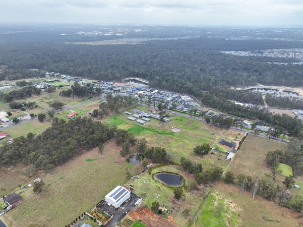 Drone photo of slaughterhouse