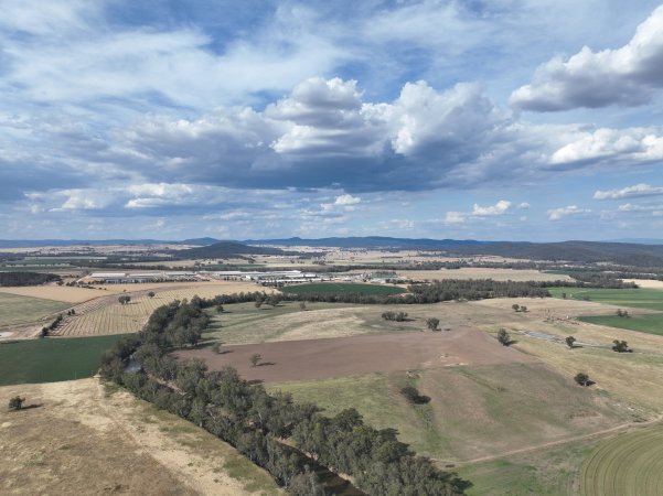 Drone flyover of Moxey Dairy