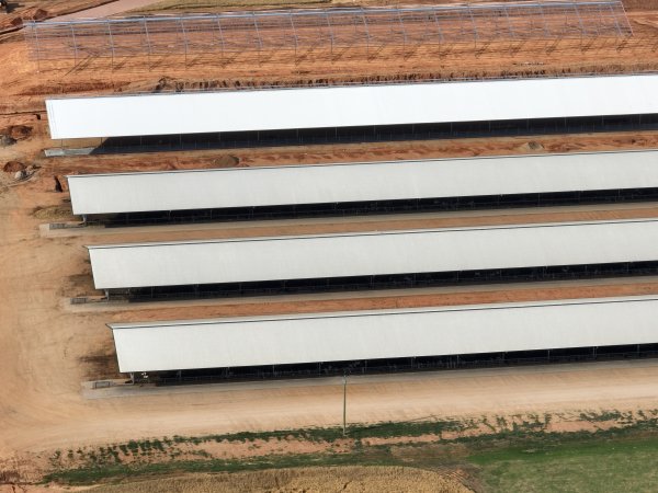 Drone flyover of Moxey Dairy