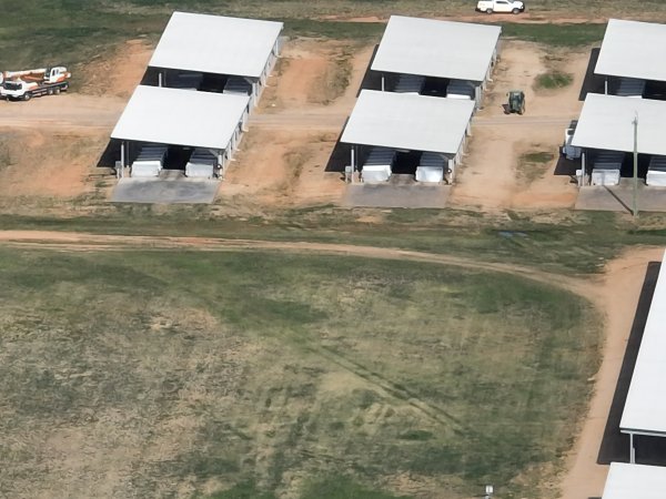 Drone flyover of Moxey Dairy