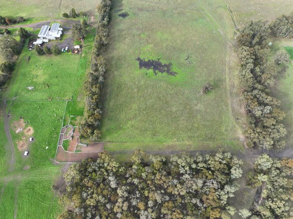 Drone flyover of slaughterhouse