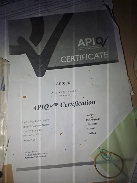Andgar Piggery, Dublin - APIQ certification