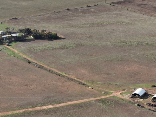 Drone flyover of piggery