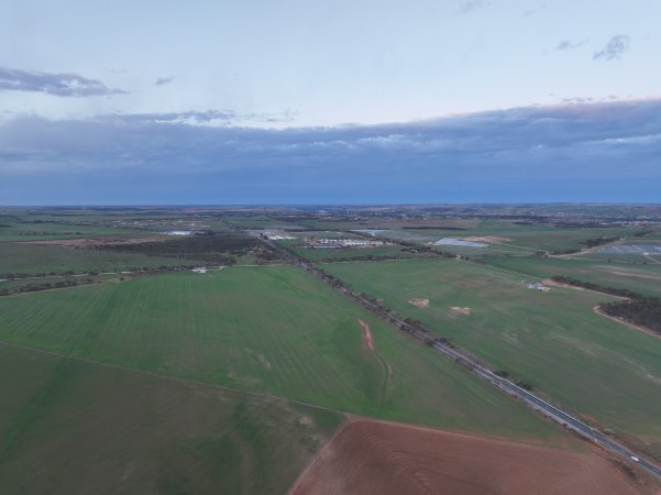 Drone flyover of piggery