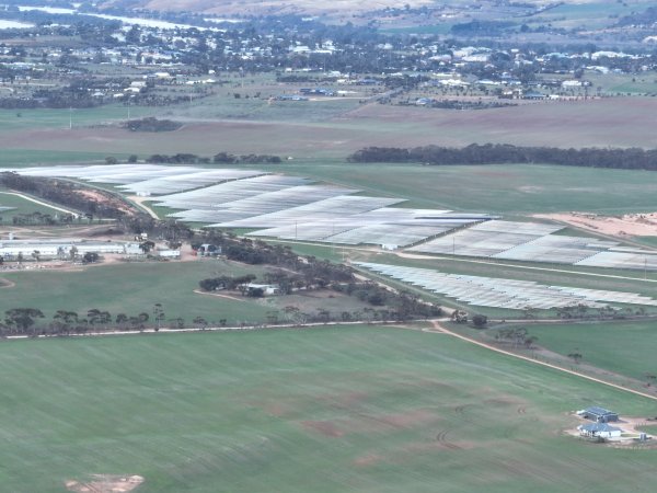Drone flyover of piggery