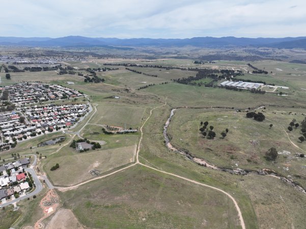 Drone flyover of egg farm