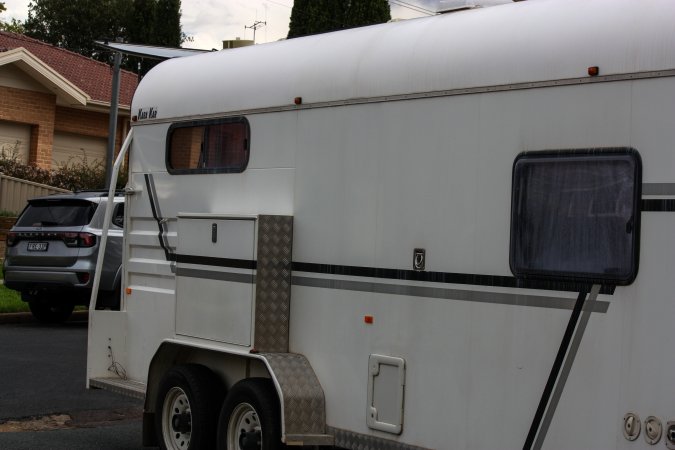 Trailer outside of Queanbeyan Rodeo