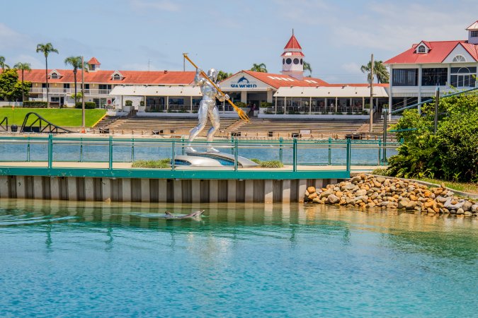 Dolphin enclosures at Sea World