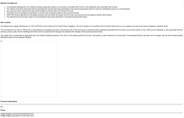 Planning application